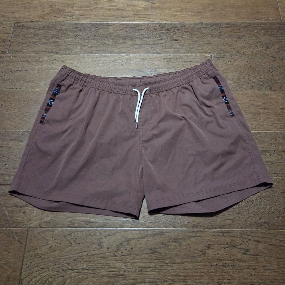 WOWIE Shorts Men's 3XL Chino Elastic Drawstring Polyester 6" Inseam